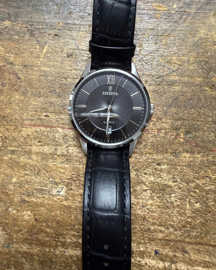 Festina Elegant Black Watch with Date Display