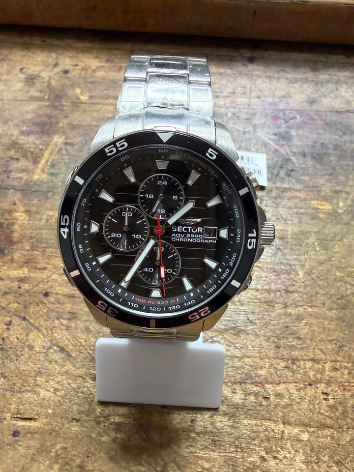 Orologio uomo cronografo Sector ADV 2500 acciaio