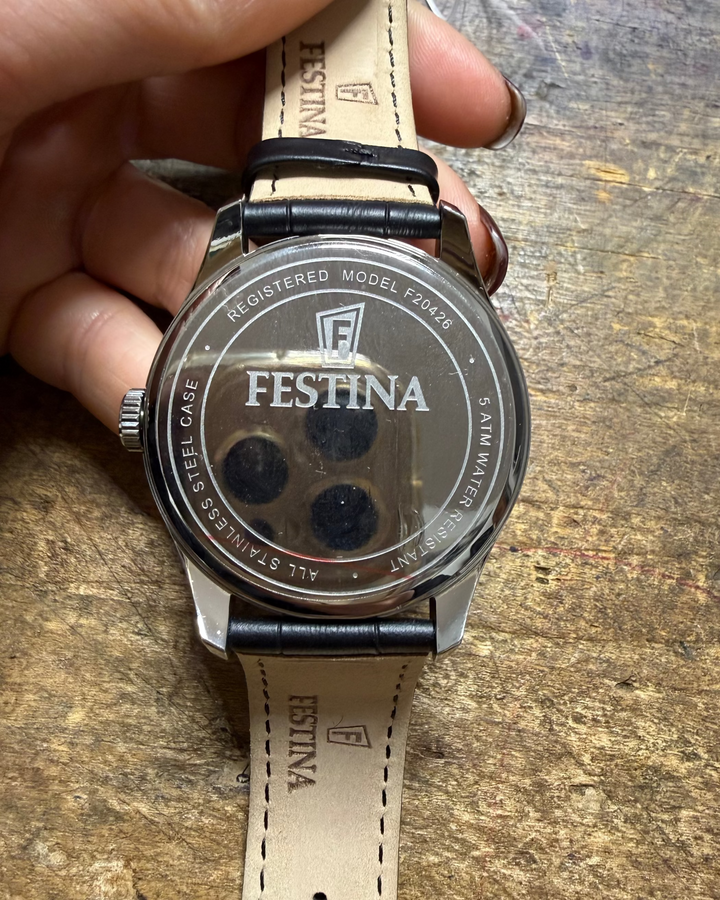 Festina Elegant Black Watch with Date Display