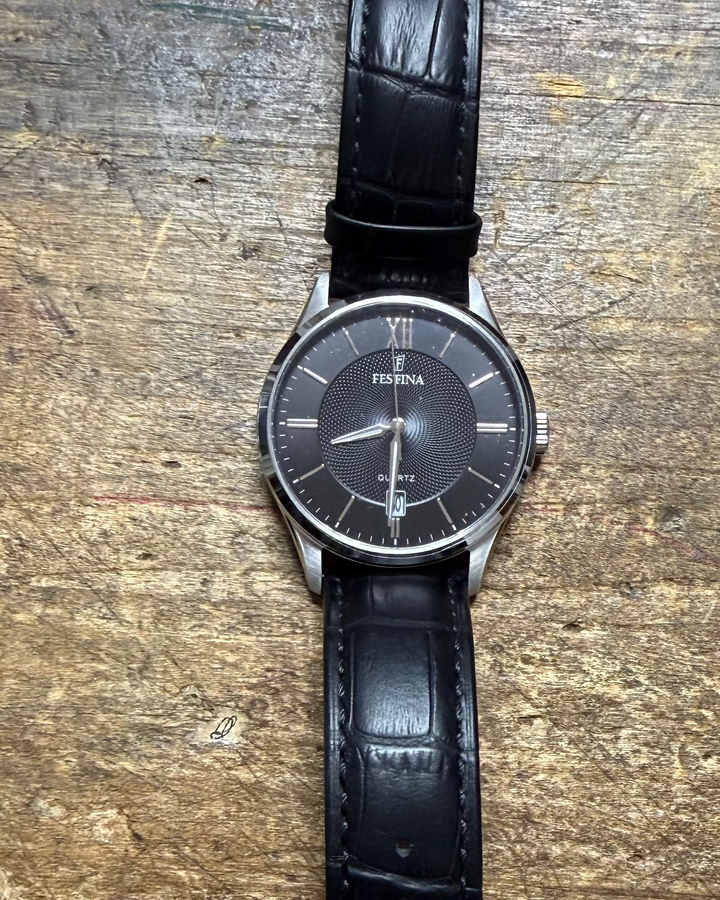 Festina Elegant Black Watch with Date Display