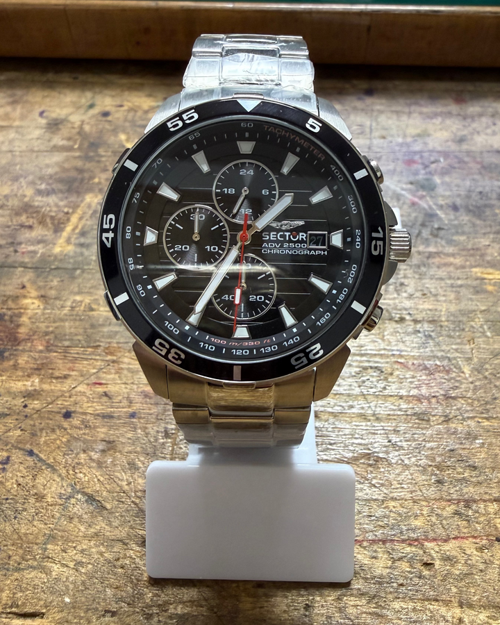 Orologio uomo cronografo Sector ADV 2500 acciaio